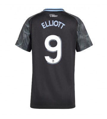 Aston Villa Harvey Elliott #9 Segunda Equipación Mujer 2025-26 Manga Corta